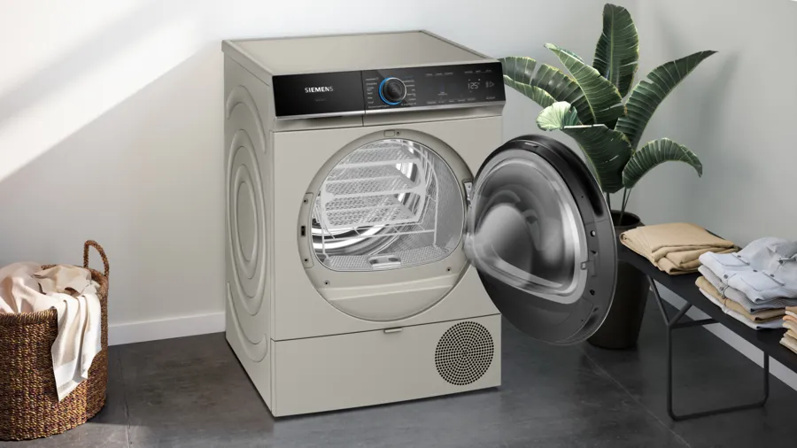 Siemens iQ700 WQ45B2AXTR Isı Pompalı Kurutma Makinesi 9 kg Gümüş