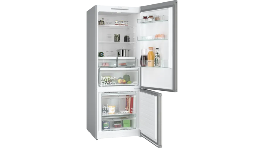 SİEMENS iQ300 KG55NVIF1N Alttan Donduruculu Buzdolabı Kolay temizlenebilir Inox