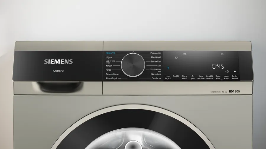 Siemens iQ300 WG52A2ZXTR Çamaşır Makinesi 10 kg 1200 dev./dak. Gümüş