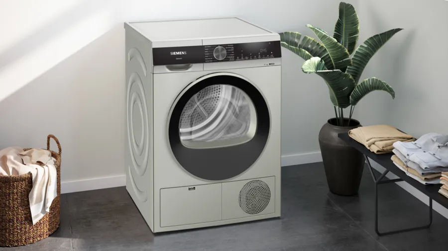 Siemens iQ300 WQ41G20TTR Isı Pompalı Kurutma Makinesi 9 kg Gümüş