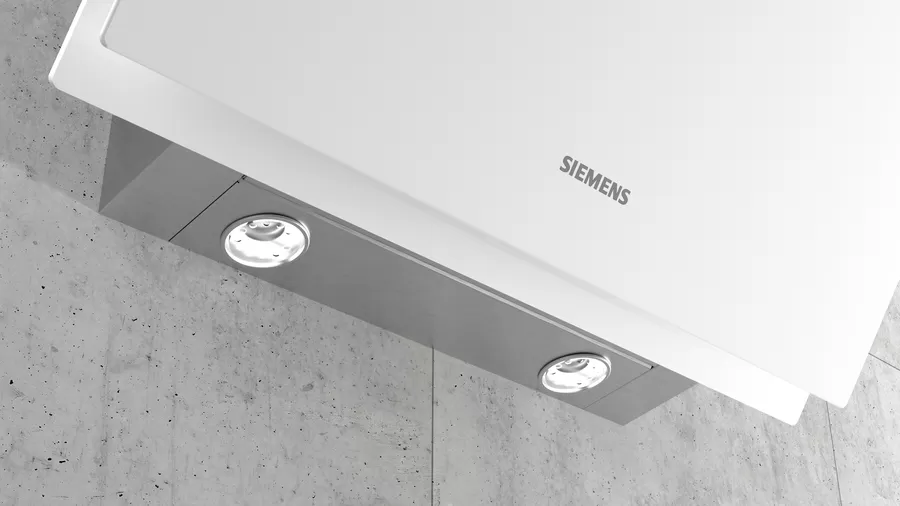 Siemens iQ500 LC68KAK20T Duvar Tipi Davlumbaz 60 cm Beyaz Cam Yüzey