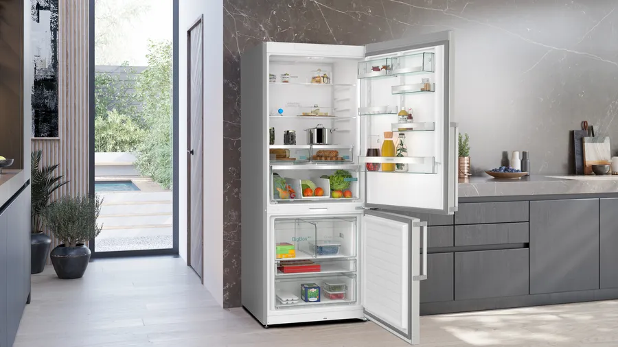 Siemens iQ700 KG76PAIC0N Alttan Donduruculu Buzdolabı 186 x 75 cm Kolay temizlenebilir Inox