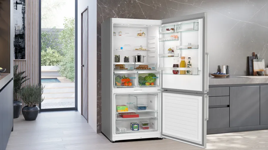 Siemens iQ700 KG86PAIC0N Alttan Donduruculu Buzdolabı 186 x 86 cm Kolay temizlenebilir Inox