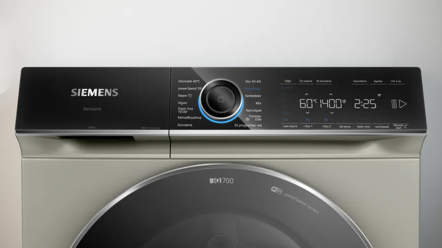 Siemens iQ700 WG54B2AXTR Çamaşır Makinesi 10 kg 1400 dev./dak., Gümüş